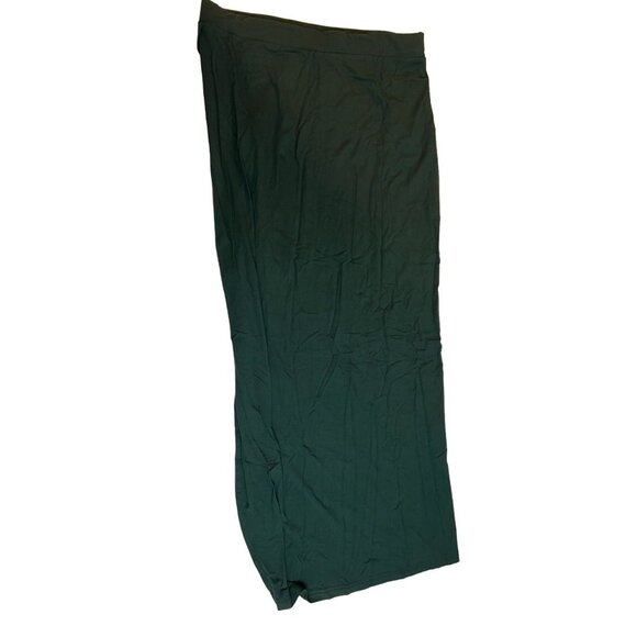 Shein Womens Pencil Skirt Midi Side Slit Pull On JIT8213577 Green Size 8/10 - Picture 2 of 6